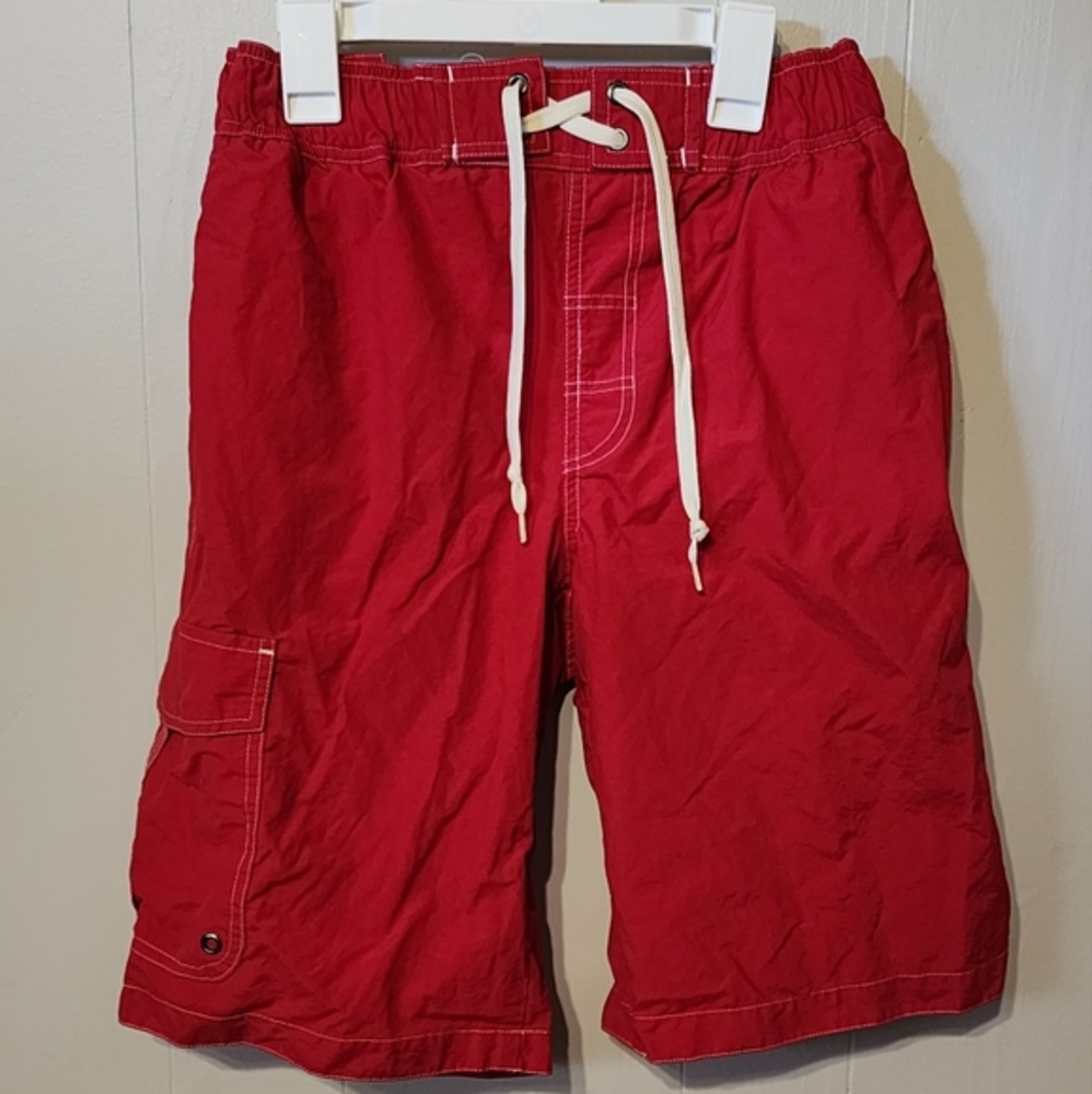 Red Swim Trunks Small‎ St John's Bay Beach A125